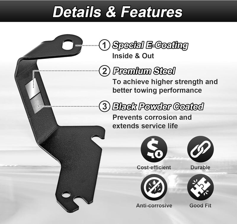 ROMELACK Hood Mount Brackets Ditch Light Bracket Compatible with Chevrolet Silverado Tahoe Suburban Fit GMC Sierra 1500 2500 3500 HD Classic 1999-2007 - Image 2